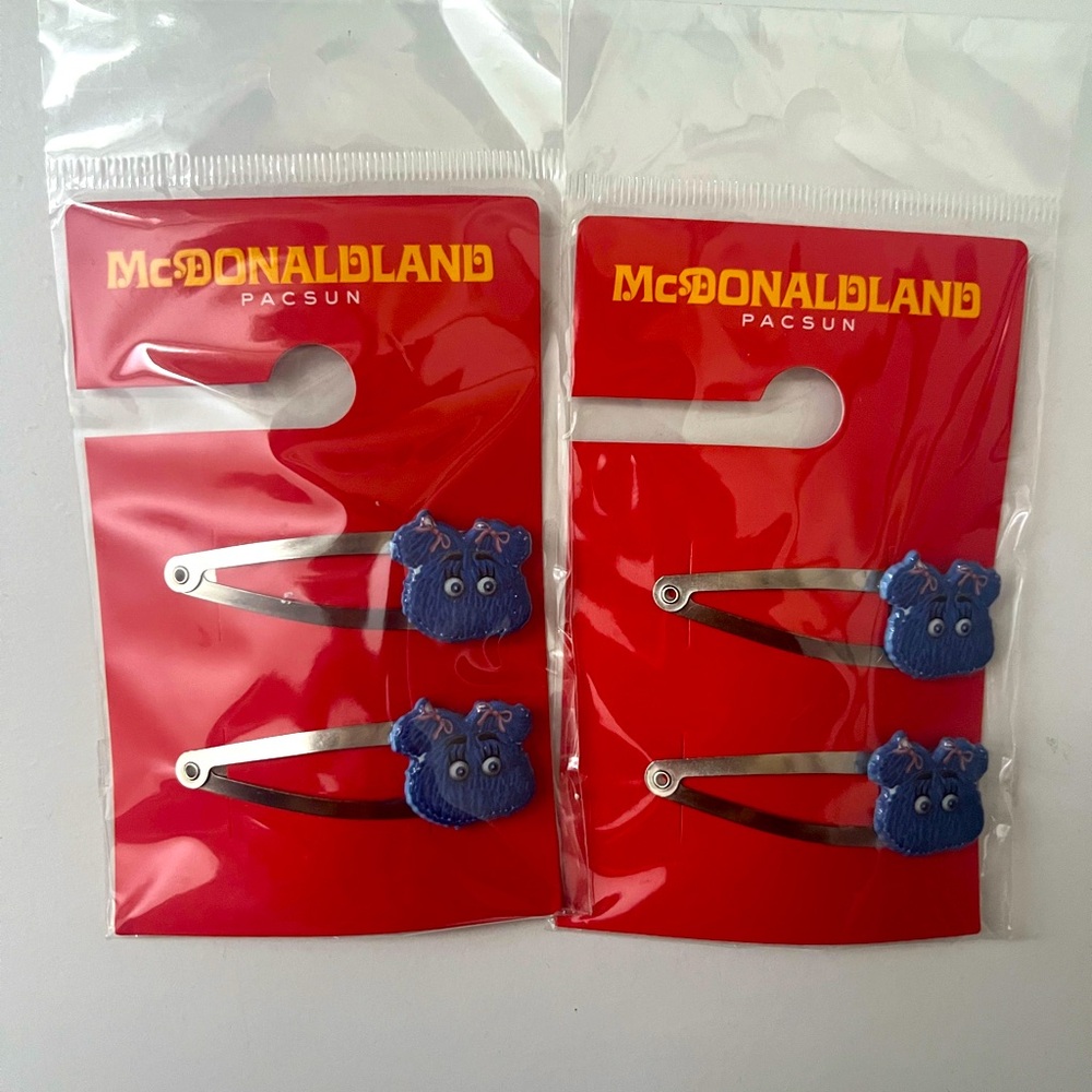 Mcdonaldland Fry Friends Hair Clips